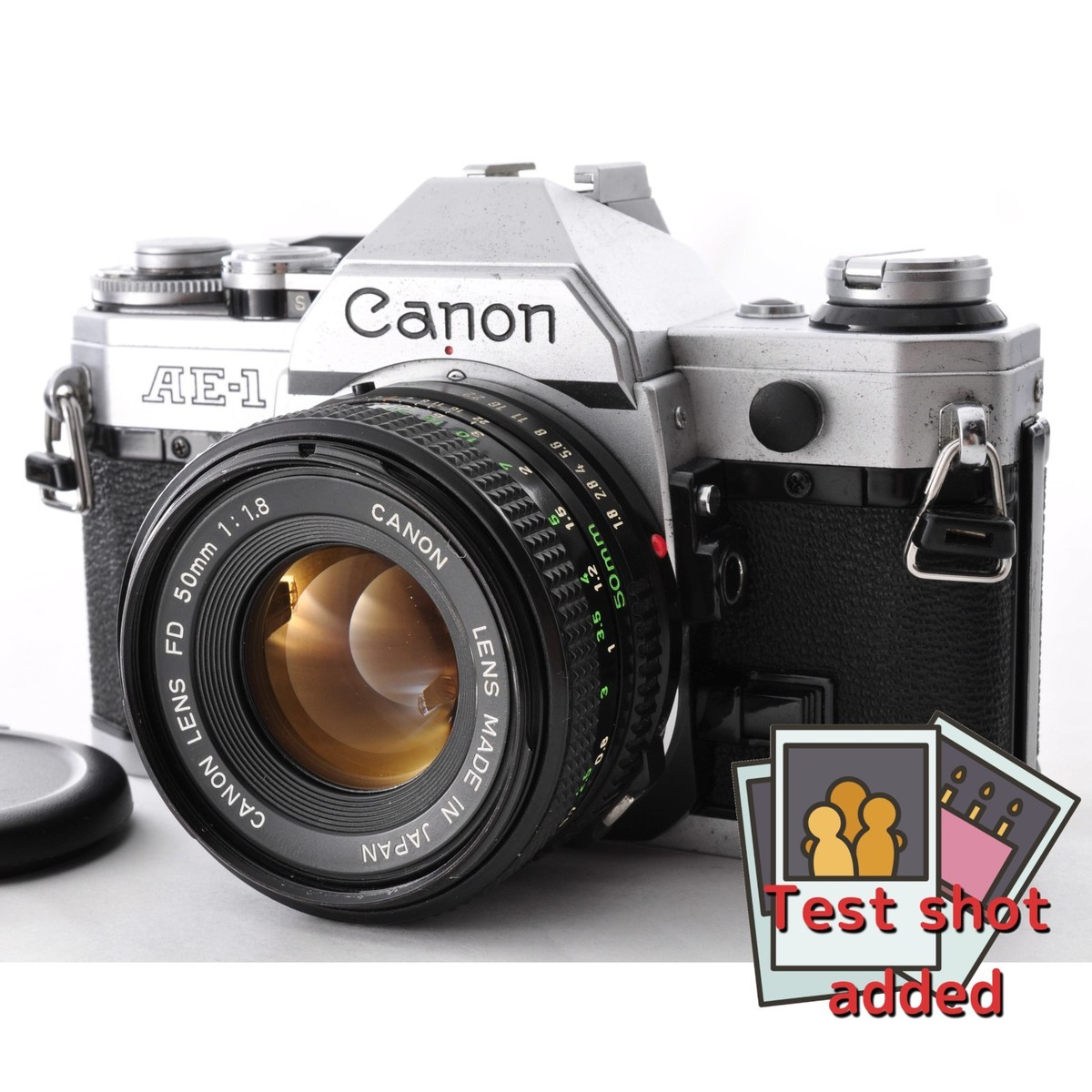 CANON AE-1 35mm SLR Film Camera + 50mm F/1.8 Lens From Japan #CD82