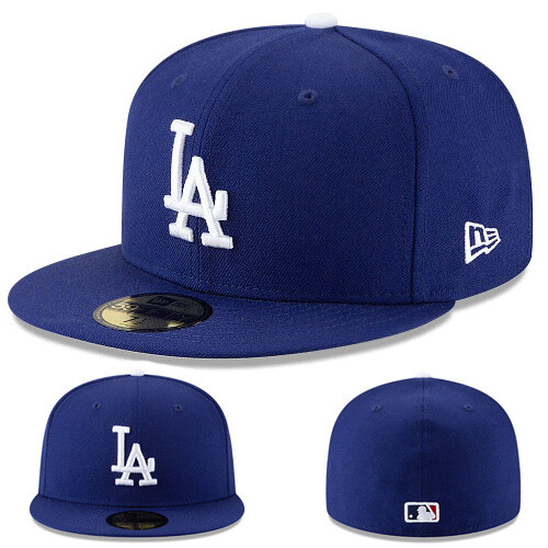 New Era Los Angeles Dodgers 5950 Fitted Hat MLB Classic Wool Cap