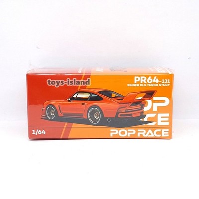 POPRACE PR64-131 SINGER DLS TURBO STUDY PORSCHE 911 Orange 1/64