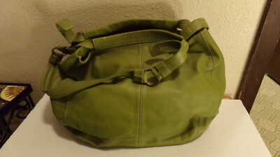 Tod's Leather Green Shoulder Bag Purse Handbag | eBay