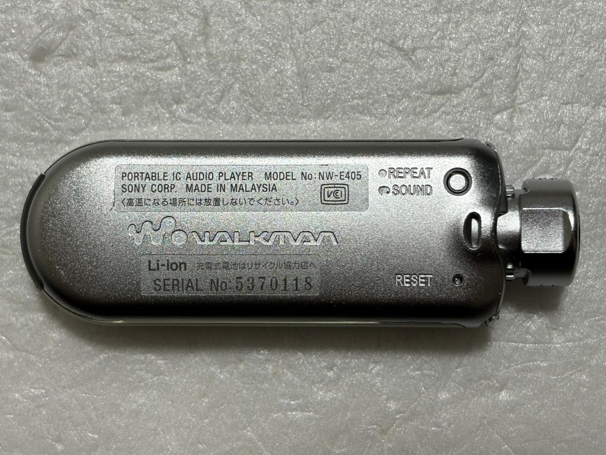 SONY NW-E405【ジャンク】 Sony Walkman NW-E405 512MB Vintage Tested