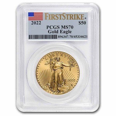 2022 1 oz American Gold Eagle MS-70 PCGS (FirstStrike®) | eBay