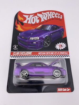 Nissan Skyline GT-R (BNR34) - Purple - Hot Wheels - RLC