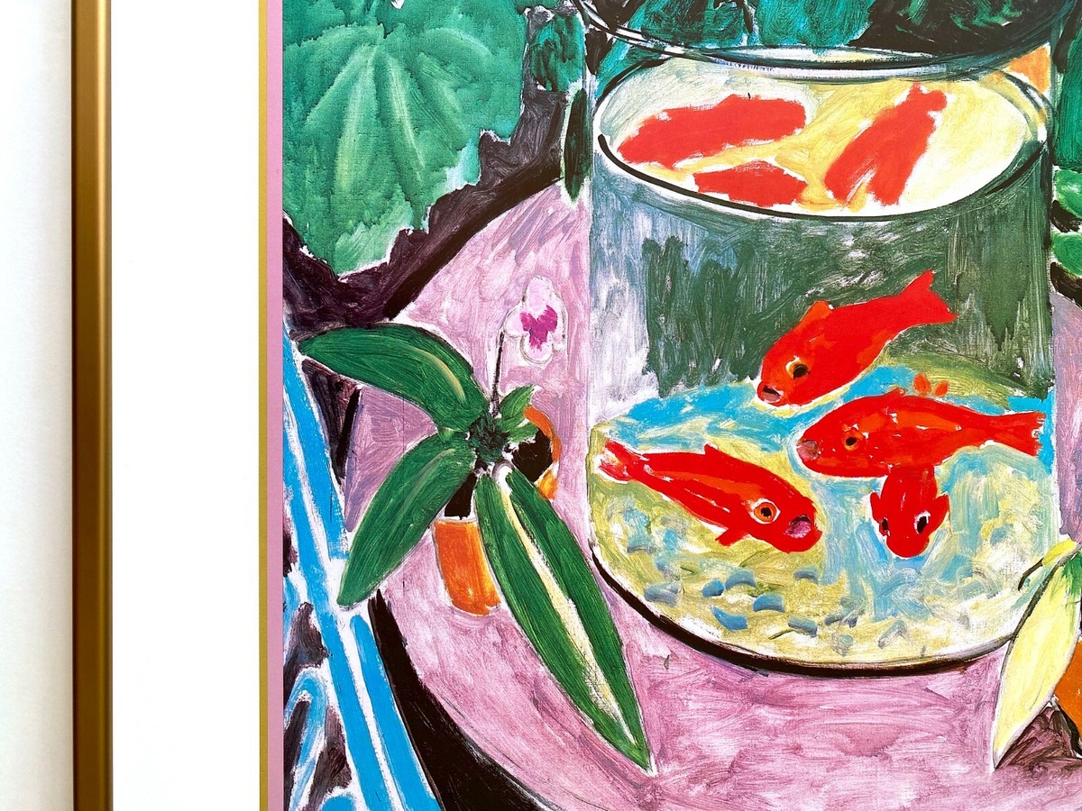 他の方発送×Henri Matisse 【gold fish】高精細刷特別額装品