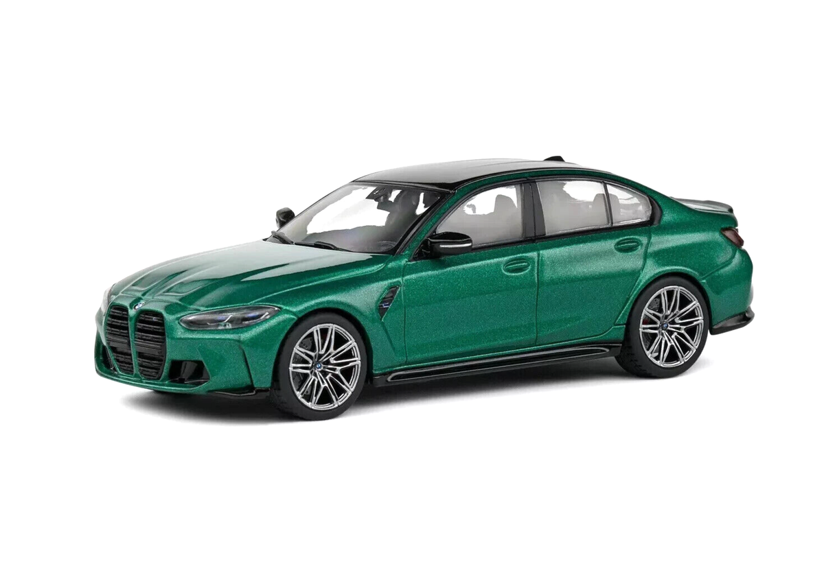 1/43 BMW M3 Competition G80 2023 Isle of Man Green Model Car by