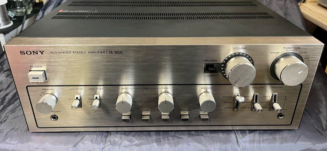 SONY TA-3650 Integrated Stereo Amplifier Silver | eBay