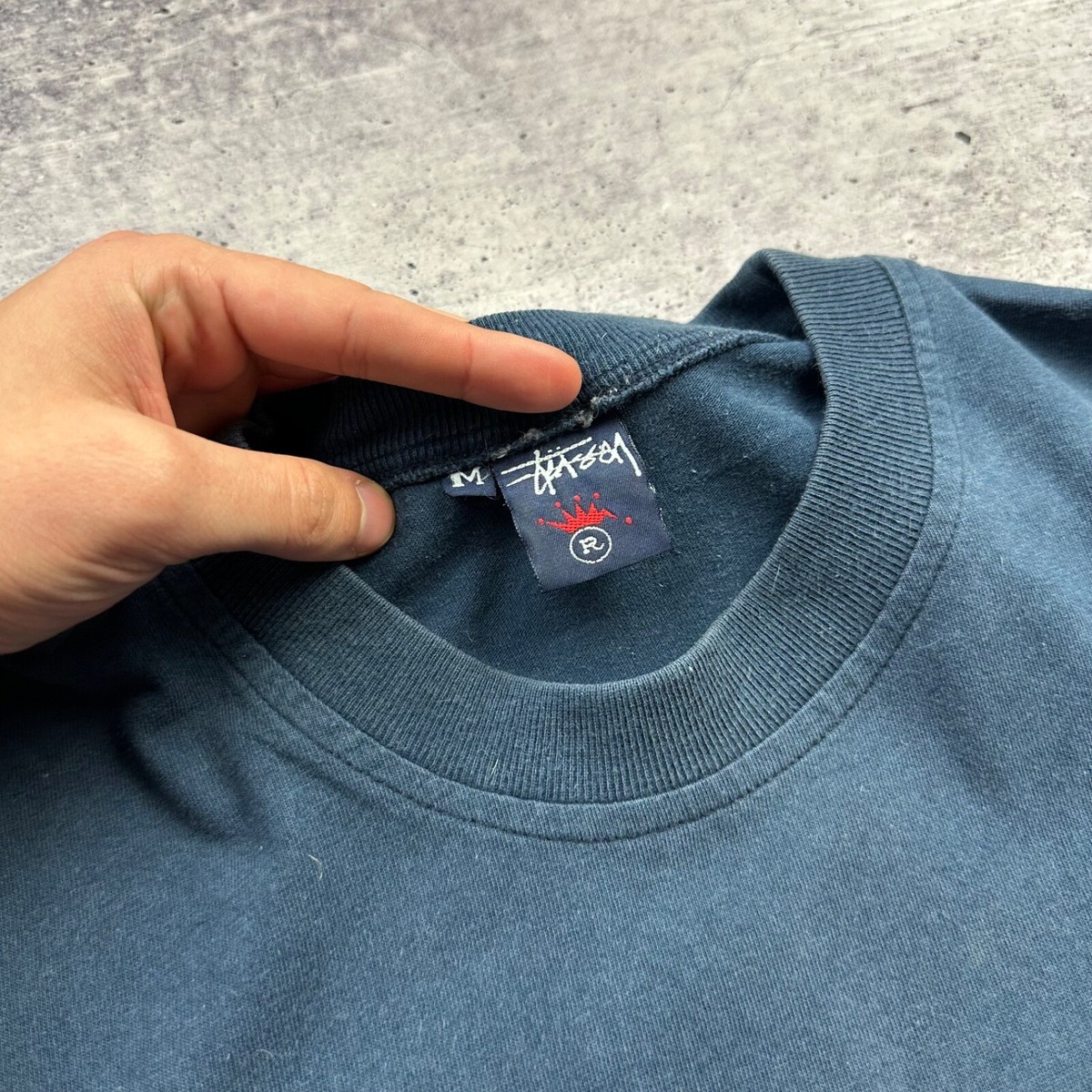 Vintage 00s Bjork stussy t shirt size Medium Blue | eBay