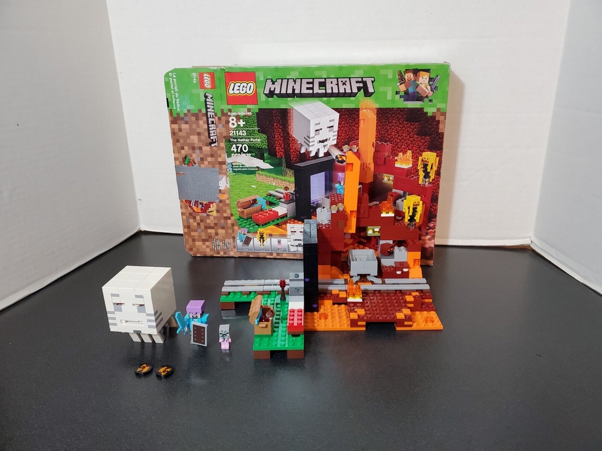 LEGO Minecraft: The Nether Portal (21143) Complete With