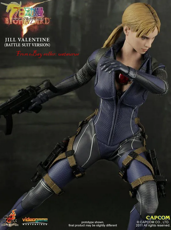 Perfect Hot Toys 1/6 Vgm13 Jill Valentine Battle Suit Version In