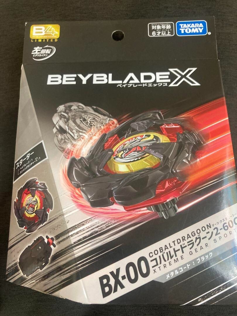 Beyblade X BX-00 Starter Cobalt Dragoon 2-60C Metal Coat: Black