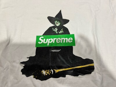 SUPREME X UNDERCOVER WITCH BOX LOGO T-SHIRT SIZE MEDIUM WHITE SS15