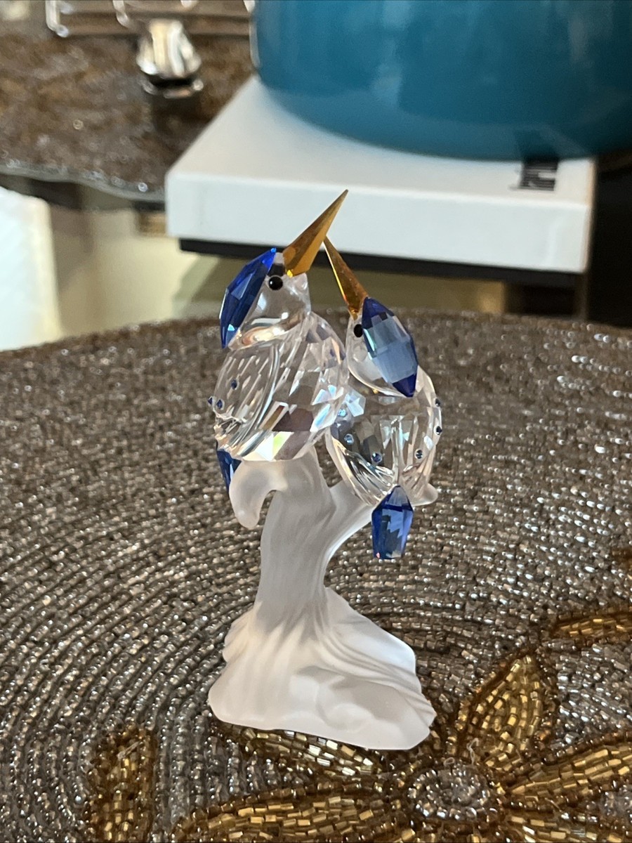 スワロフスキー カワセミ 貴重な廃盤Malachite Kingfishers