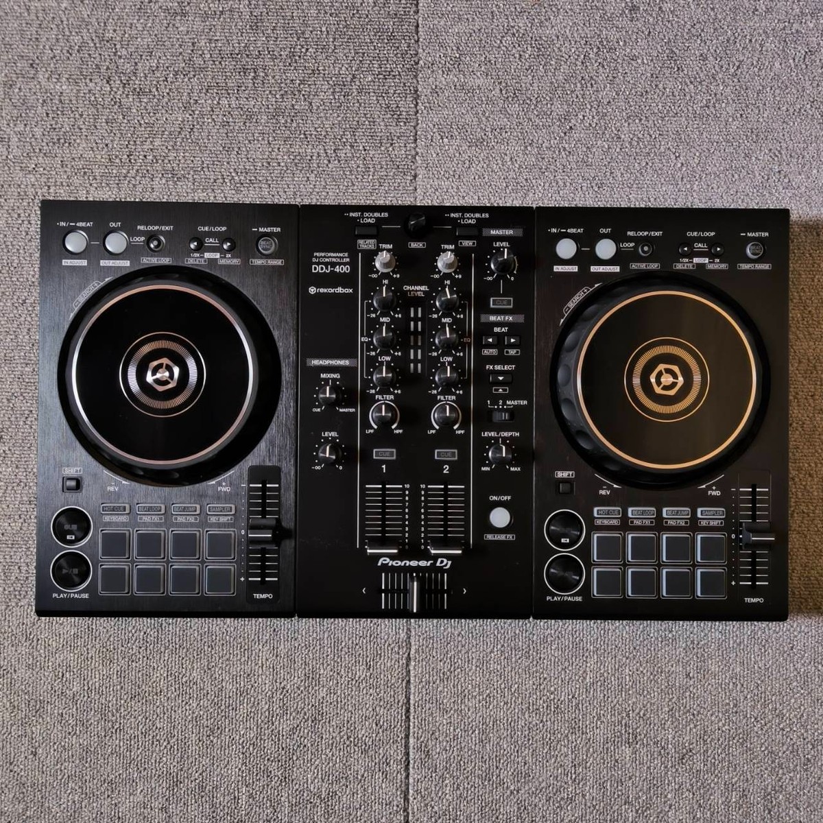 Pioneer DJ DDJ-400 DDJ400 2-Channel 2ch DJ Controller W/Cable