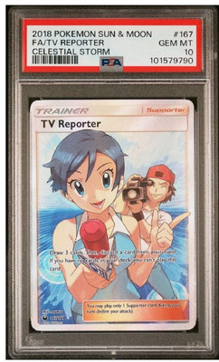 PSA10】TVレポーター SR Very Rare PSA 10 Pokemon Card TV reporter