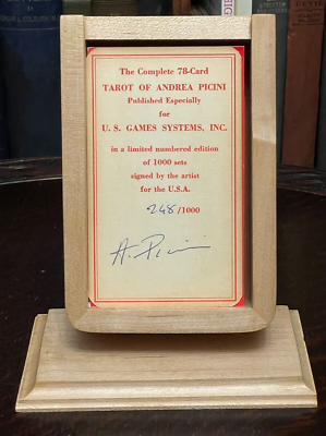 ANDREA PICINI TAROCCHI - LIMITED ED + SIGNED in Wood Box TAROT