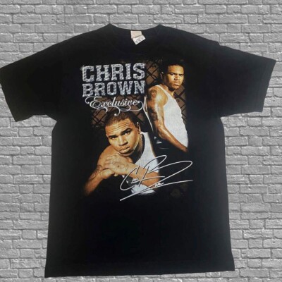 CHRIS BROWN EXCLUSIVE TOUR vintage Y2K RAP TEE t shirt Medium | eBay