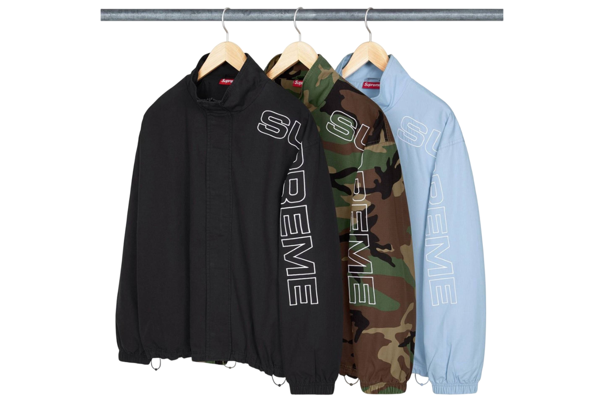 Supreme Spellout Embroidered Ripstop Track Jacket 3colors FW25 | eBay