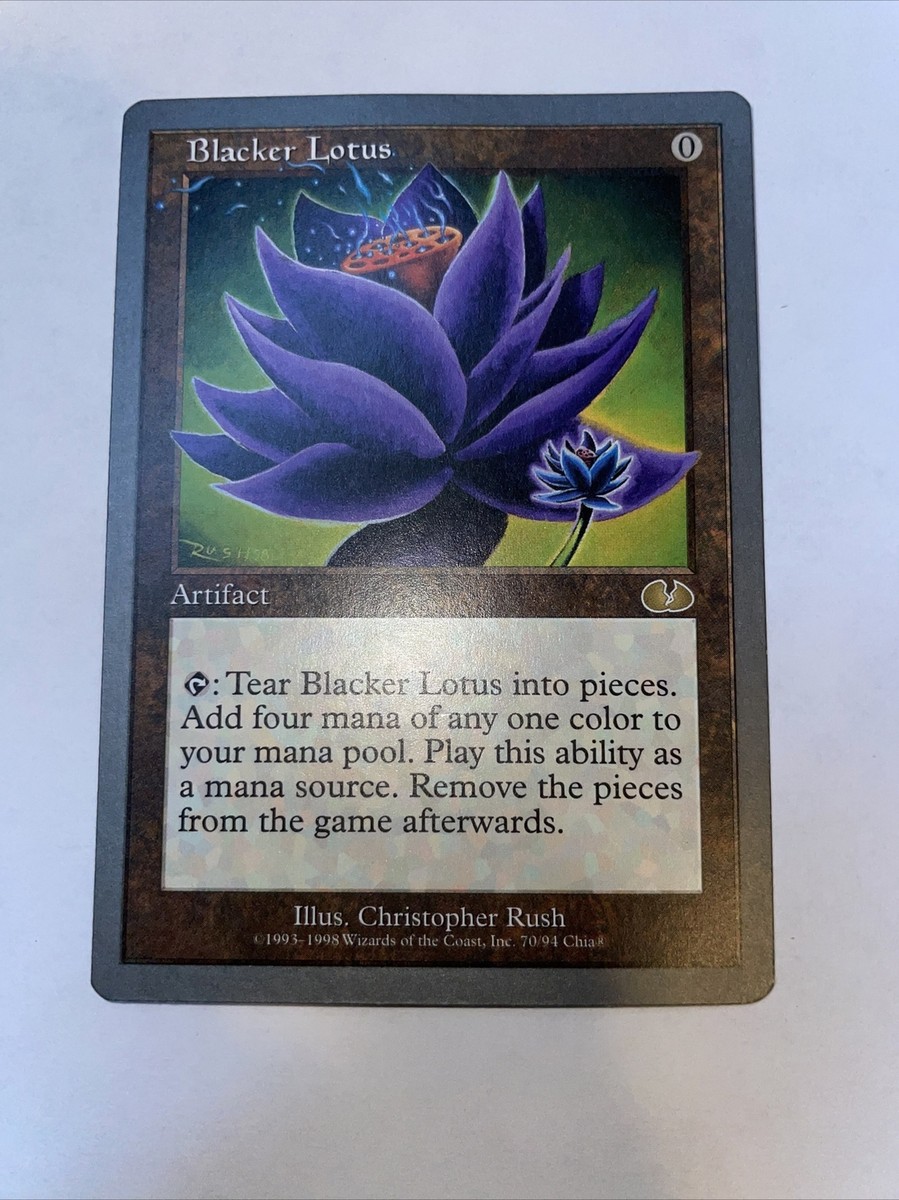 MTG【Blacker Lotus】アーティストプルーフ Blacker Lotus MTG Unglued