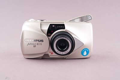 Olympus Mju II Zoom 115 VF Panorama 35mm Point & Shoot Film Camera