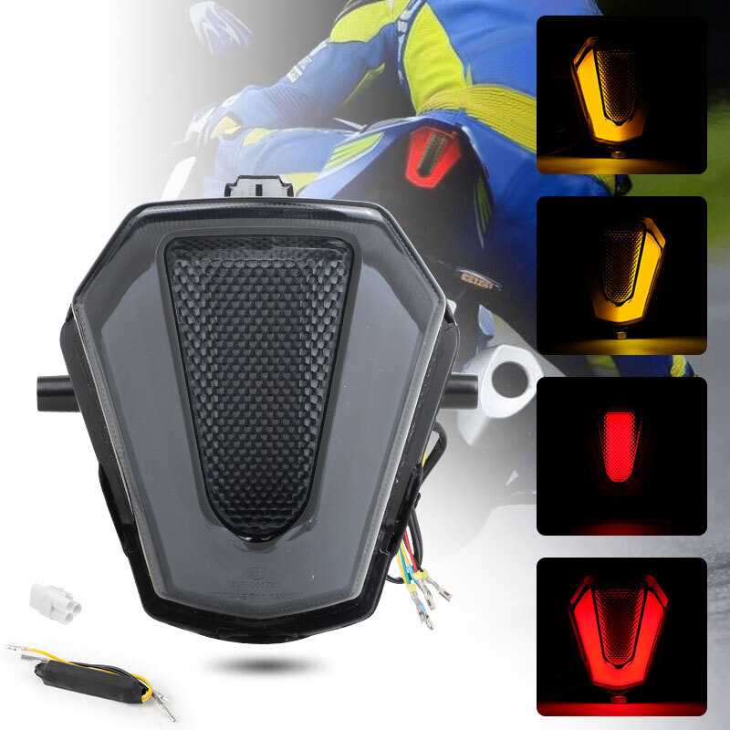 LED Integrated Tail Light Brake Turn Signal For 2017-2024 GSXR1000