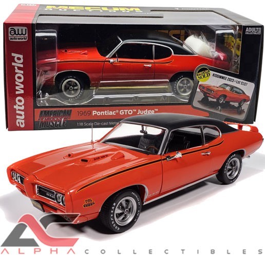 AUTOWORLD AMM1351 1:18 1969 PONTIAC GTO 