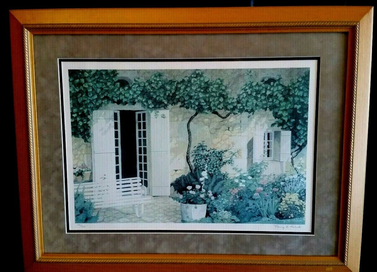 NANCY B ROBERTS額縁扉裏庭