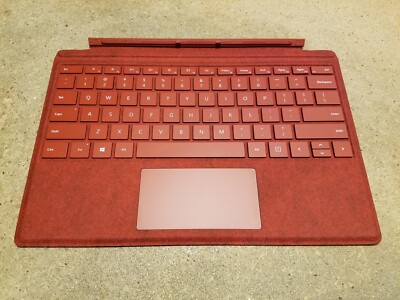 For Surface Pro 7 - Poppy Red -Microsoft Signature Alcantara Type