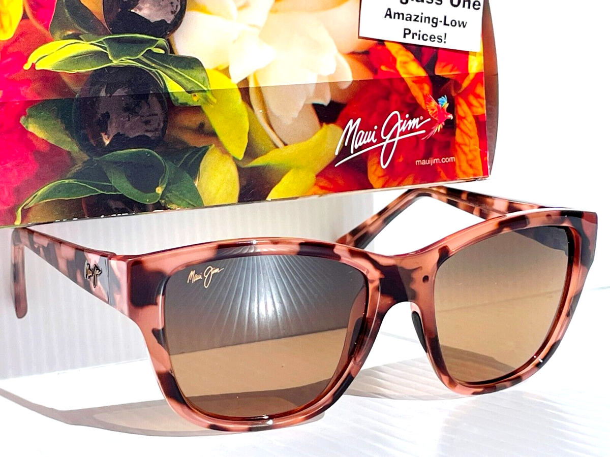 NEW Maui Jim HANAPAA Shiny Tortoise POLARIZED Bronze GLASS