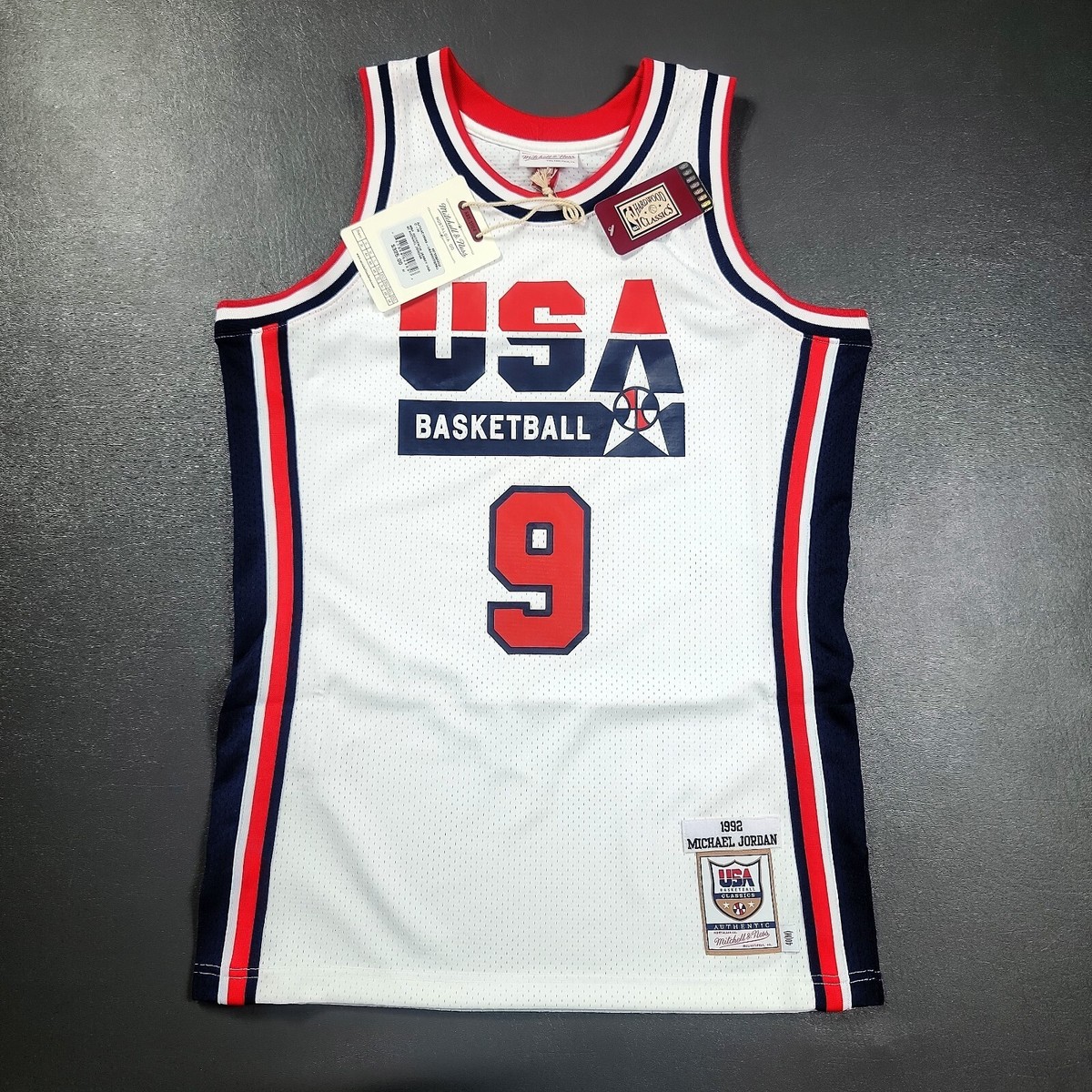 100% Authentic Michael Jordan Mitchell Ness 1992 Dream Team USA