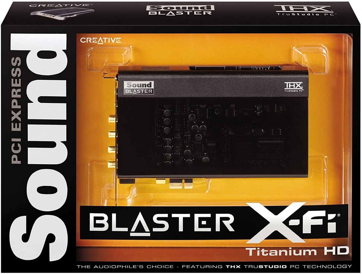 Creative Sound Blaster X-Fi Titanium HD Internal PC Audio Card w