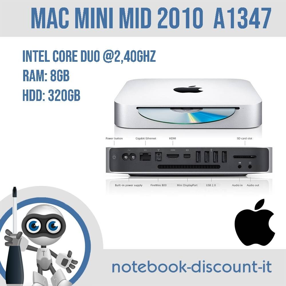 ジャンクApple Mac mini (Mid 2010) Mac mini Mid 2010 2.4GHz MC270J