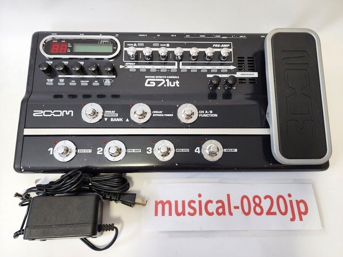 ZOOM G7.1ut Guitar Effects Console Processor With Adapter | eBay