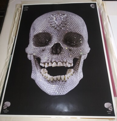 DAMIEN HIRST: For the Love of God (Diamond Skull) Exhib. Poster