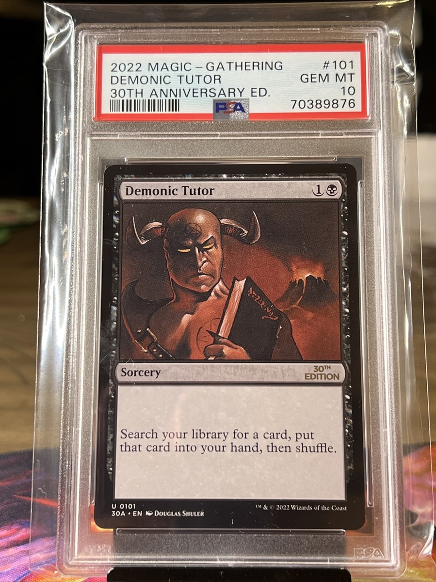 悪魔の教示者 Demonic Tutor 日本画 セトブ Foil PSA 10 PSA 10 MTG