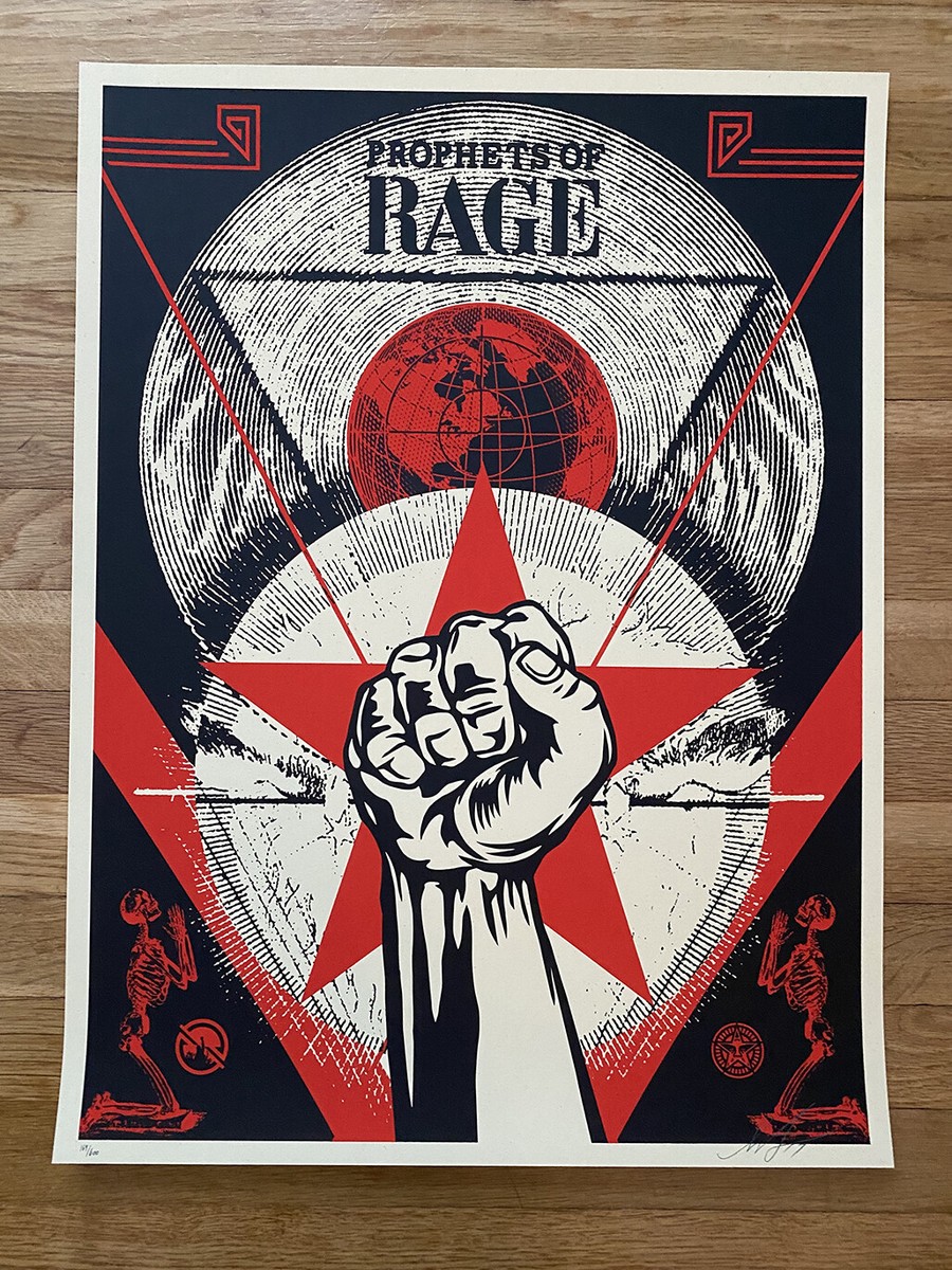 Obey Giant Subliminalシルクスクリーン ポスター レア Obey Giant