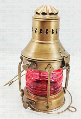 Brass Antique Finish Miner Oil Lamp 10