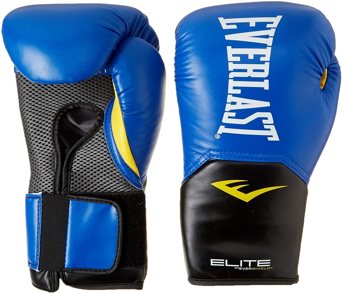 Everlast Blue Elite Pro Style Boxing Gloves 16 Ounce-- Brand new