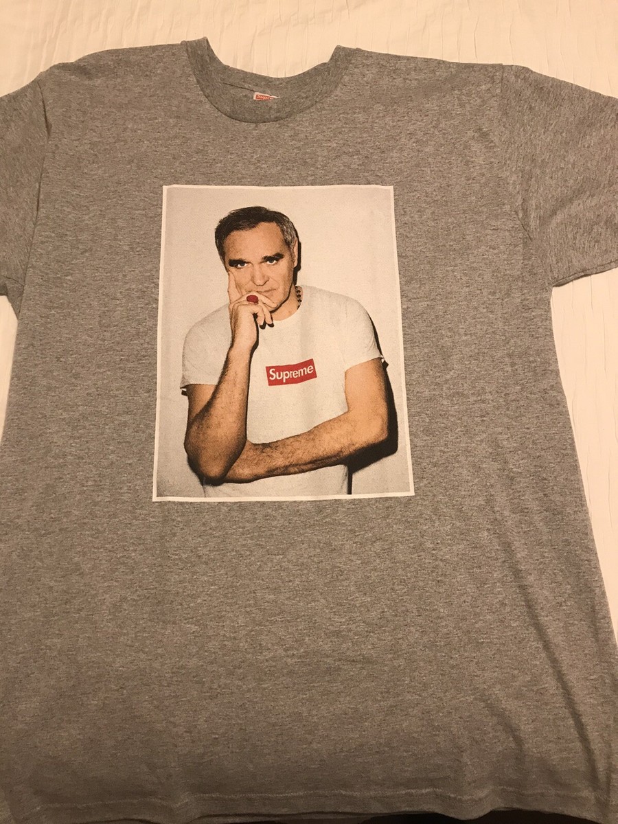 Supreme Morrissey T Shirt Heather Grey Large Brand New | eBay