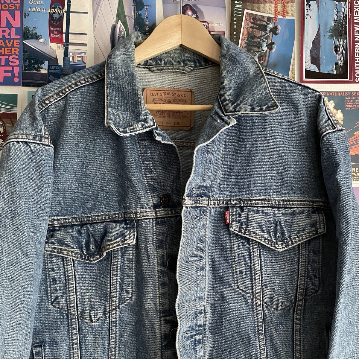 Vintage 1990 Levis 70503 02 Denim Trucker Jacket Men's Large 100