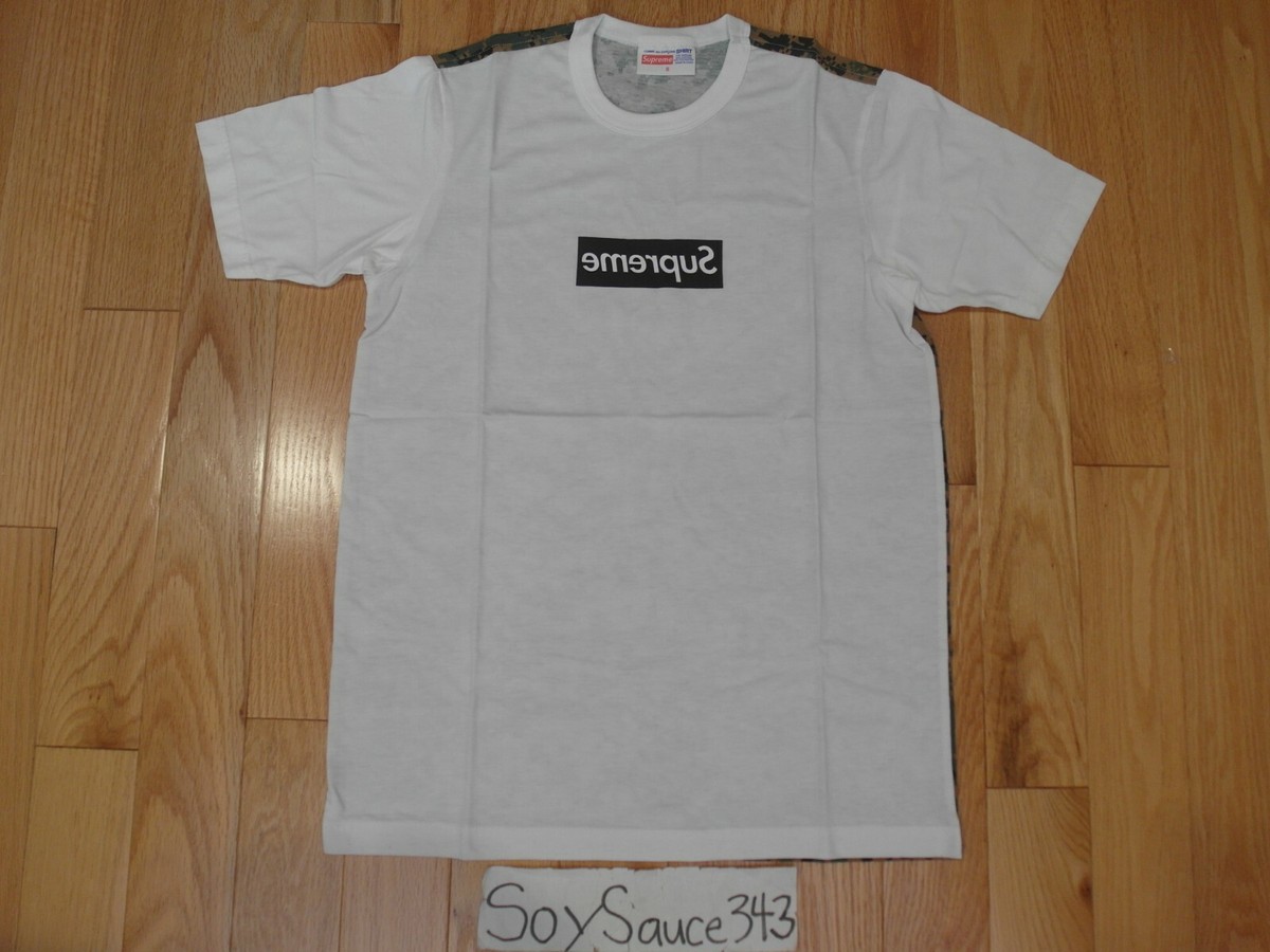 SUPREME X COMME DES GARCONS SHIRT CDG BOX LOGO OLIVE DIGITAL CAMO