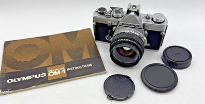 Olympus OM-1 35mm film camera with 50mm f1.8 Zuiko lens OM1 - Nice