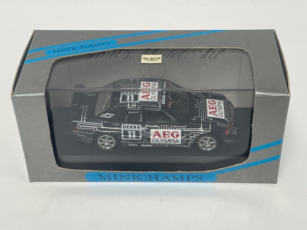1/43 Minichamps Mercedes 190 E Evo 2 1992 DTM, AEG Snobeck Car #11