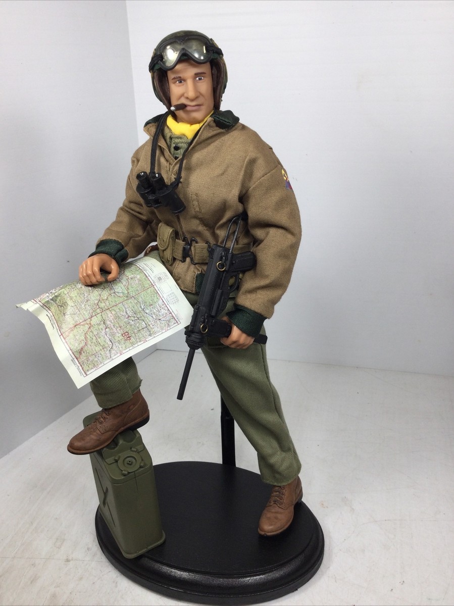 1/6 21ST CENT. US 4TH ARMORED DIV TANK COMMANDER FURY + STAND WW2