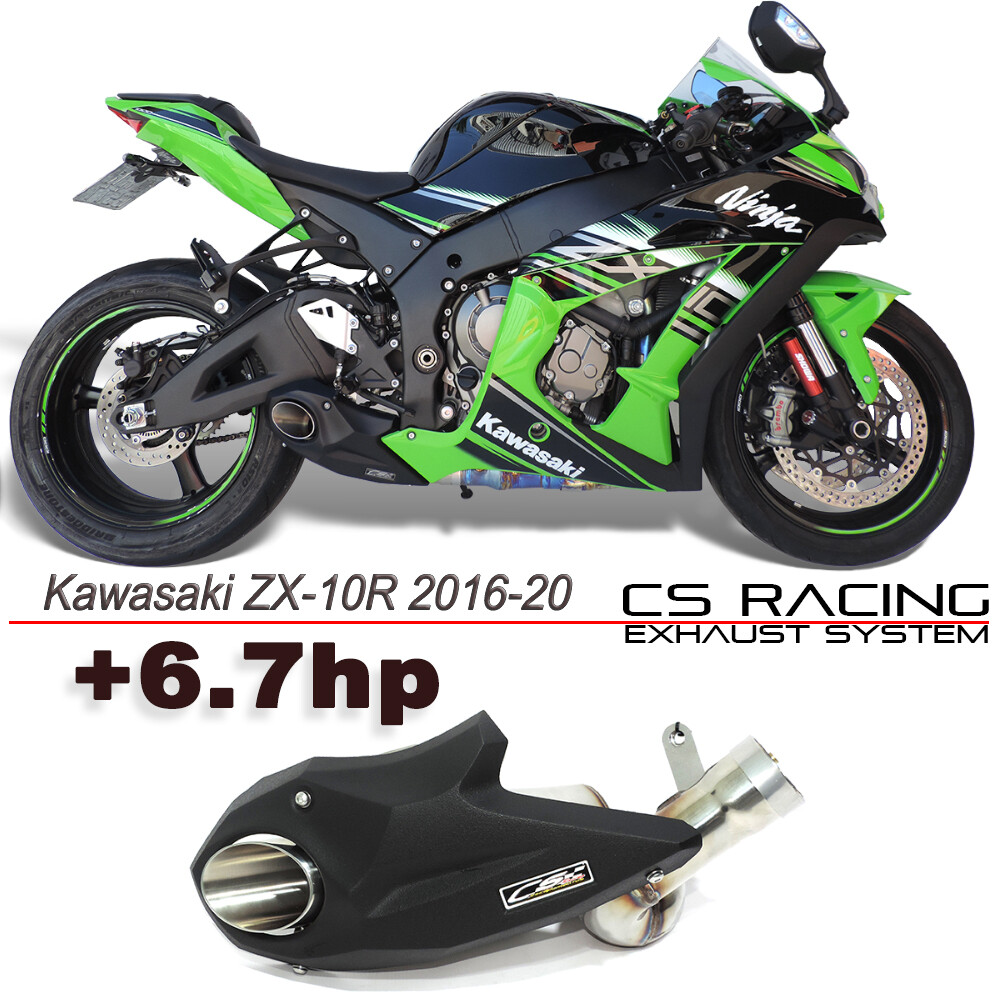 2016-20 Kawasaki ZX-10R CS Racing Slip-on Exhaust Muffler +6.7hp