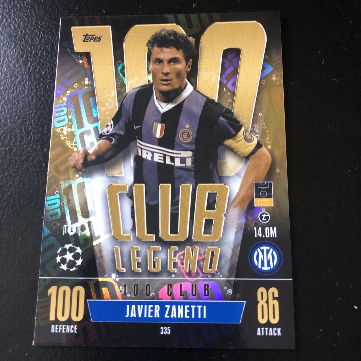 直筆サイン入り写真 ハビエル・サネッティ FCインテル・ミラノ SA鑑定