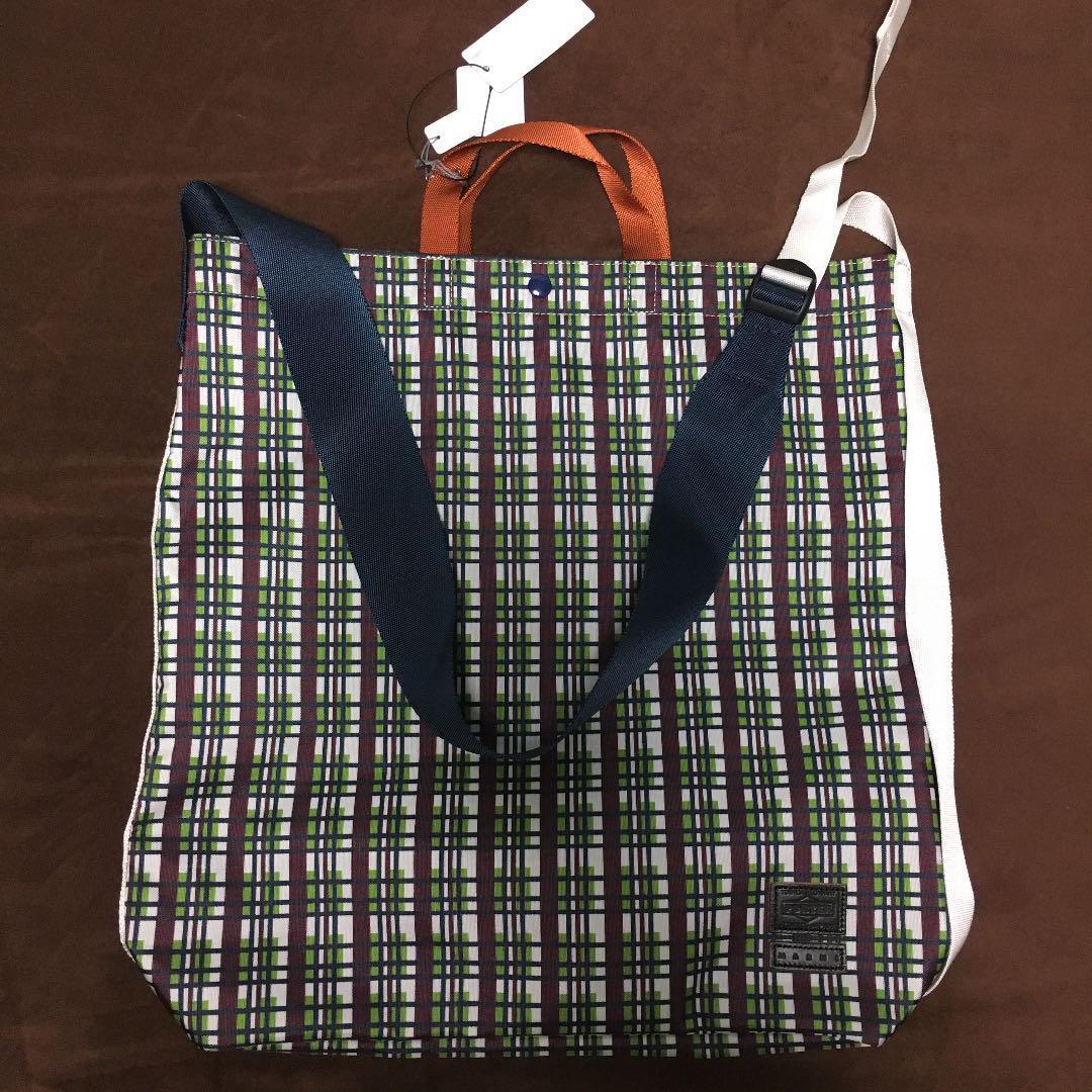 マルニ×ポーター リネン袋 PORTER x MARNI Tote Bag Pouch Multicolor