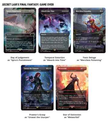 MTG Secret Lair FF Grimoire 英語版Foil 2個 Secret Lair x FINAL