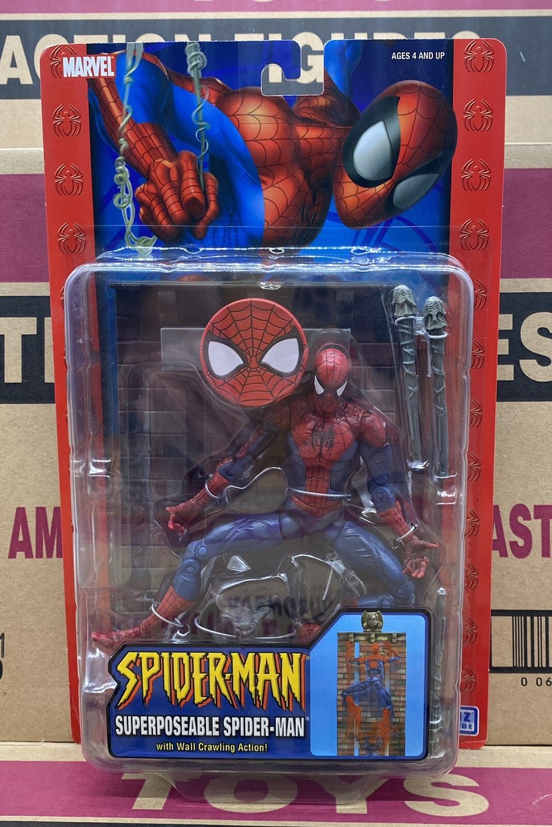 MCFARLANE SUPER POSEABLE SPIDER-MAN Toybiz Marvel Legends Scale