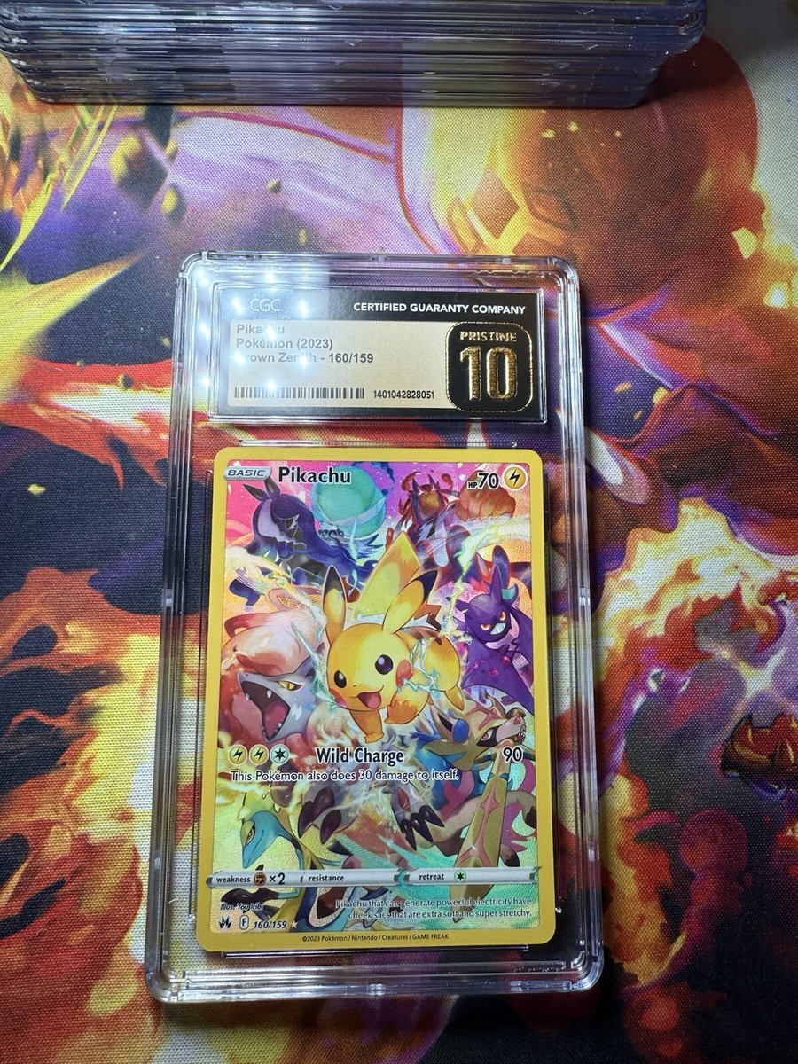 Pikachu (Secret) 160/159 Crown Zenith CGC Pristine 10 | eBay