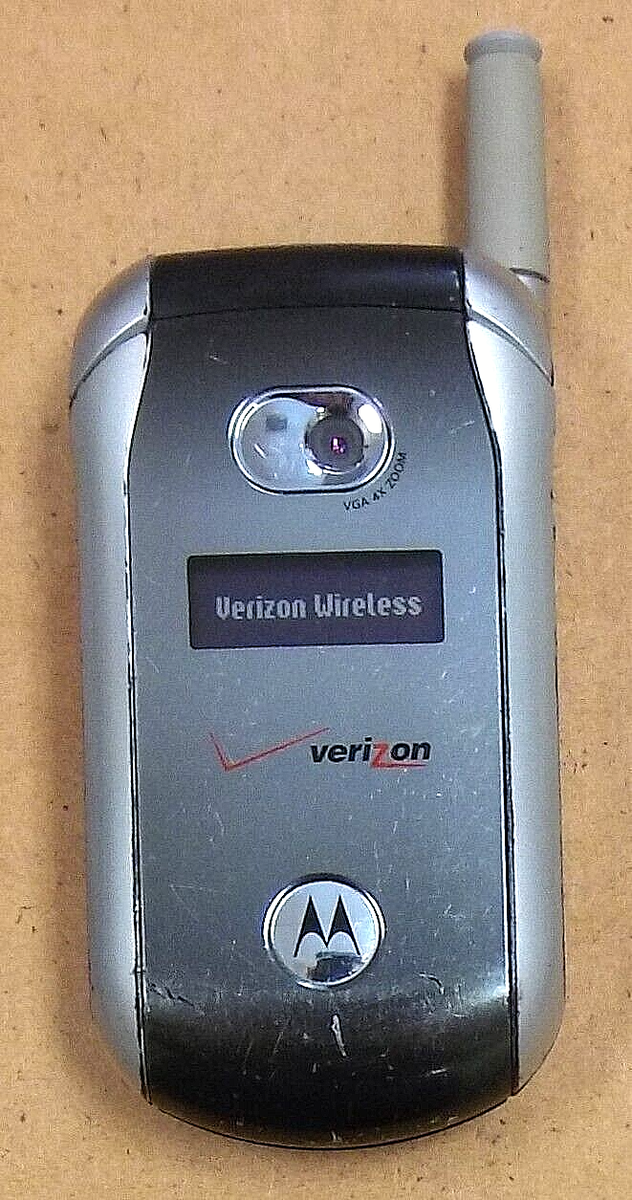 Motorola V series V276 - Black and Silver ( Verizon ) Rare Flip